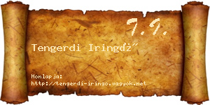 Tengerdi Iringó névjegykártya